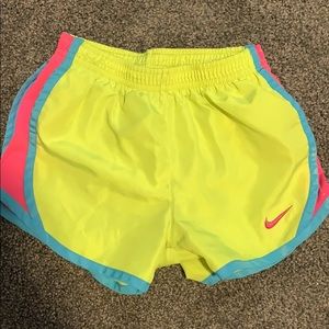 neon nike shorts